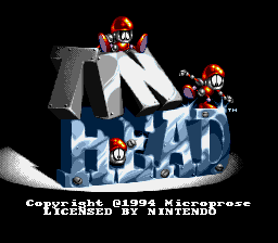 Tinhead — Title screen