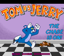 Tom vs Jerry : The Chase Is On! — Title screen