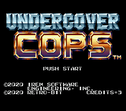 Undercover Cops — Title screen