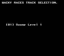 Wacky Races — Title screen