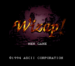 Wizap! : Ankoku no Ou — Title screen