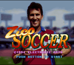 Zico Soccer — Title screen